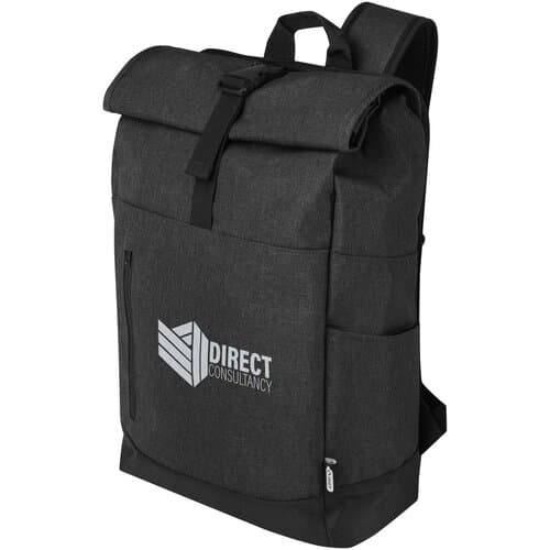 Libra 15,6" GRS recycelter Rolltop Laptop-Rucksack 12L