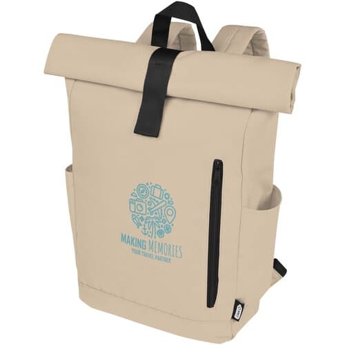 Byron 15,6" GRS RPET Roll-Top Rucksack 18 L