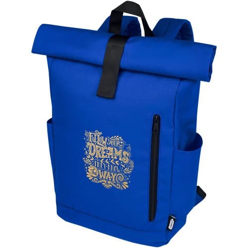 Byron 15,6" GRS RPET Roll-Top Rucksack 18 L