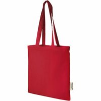 Madras 140 gm Baumwoll Tragetasche aus GRS recycelter Baumwolle 7L