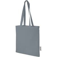 Madras 140 gm Baumwoll Tragetasche aus GRS recycelter Baumwolle 7L