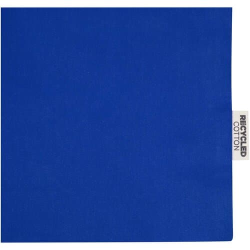 Madras 140 g/m² Baumwoll Tragetasche mit Seitenfalten aus GRS recycelter Baumwolle 12L