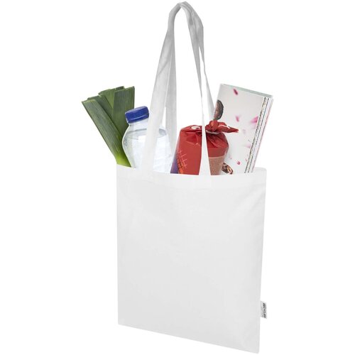 Madras Blend 140 g/m² Tragetasche aus GRS-recycelter Baumwolle 7L