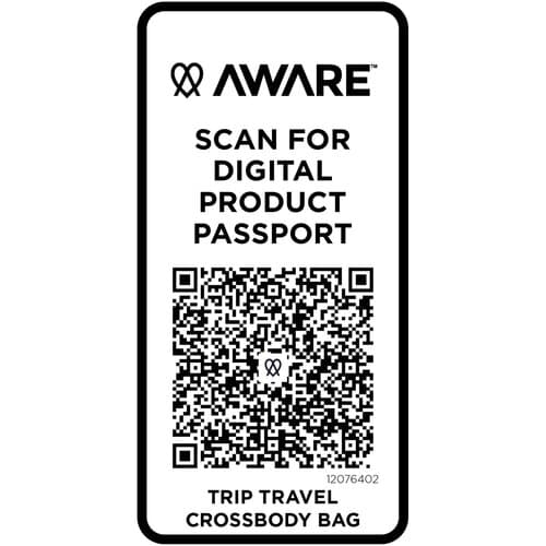 Trip Aware™ Recycelte Reisetasche mit Schultergurt 1 L