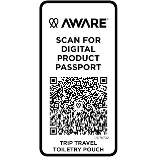 Trip Aware™ Recycelter Reisekulturbeutel 2 L