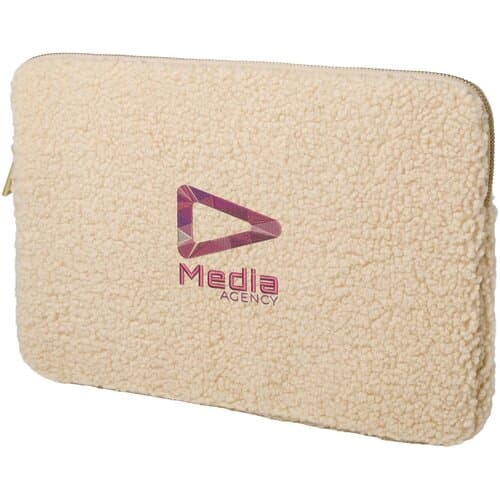 Bear 13" GRS-recycelte Sherpa Laptophülle 2 L