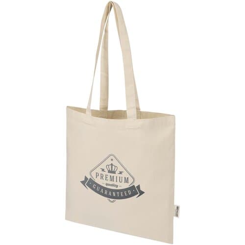 Peru Blend 180 g/m² Tragetasche aus GRS recycelter Baumwolle 7L