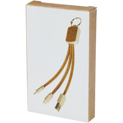 Bates Weizenstroh und Kork 3-in-1 Ladekabel