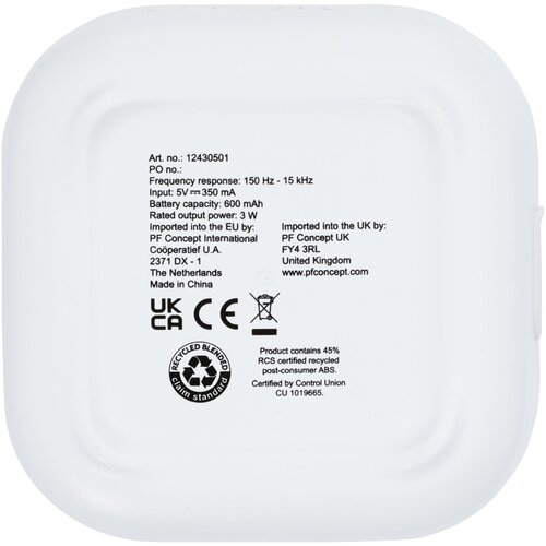 Stark 2.0 3 W Mini-Bluetooth®-Lautsprecher aus recyceltem RCS Kunststoff