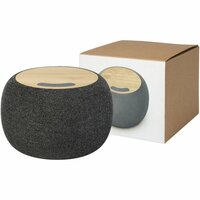 Ecofiber BambusRPET Bluetooth Lautsprecher und kabelloses Ladepad