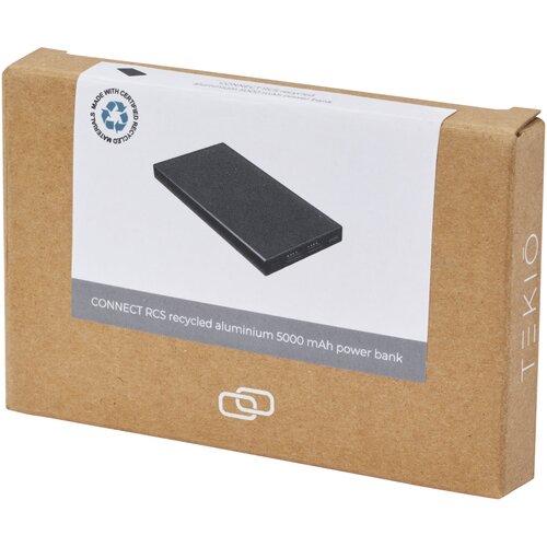 Connect 5000 mAh Powerbank aus recyceltem Aluminium