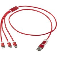 Versatile 5in1 Ladekabel aus recyceltem Aluminium