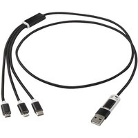 Versatile 5in1 Ladekabel aus recyceltem Aluminium