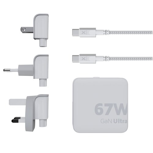 Xtorm XVC2067 GaN Ultra 67 W Reiseladegerät mit 100 W USB-C PD-Kabel