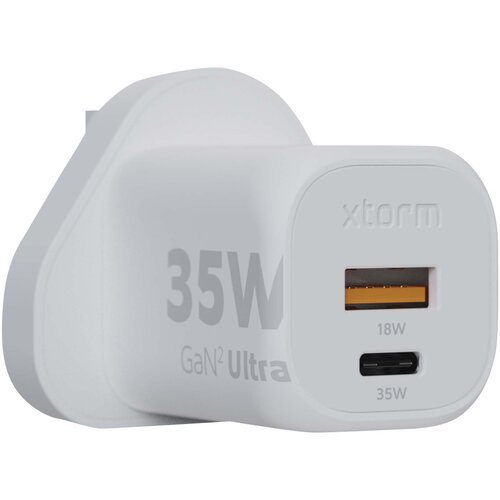 Xtorm XEC035 GaN² Ultra 35 W Wandladegerät mit UK-Stecker