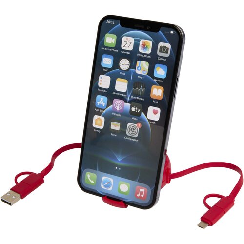 Alasia 100 cm 5-in-1 Kabel aus recyceltem Kunststoff und Aluminium, einziehbar, für Datenübertragung und mit 45W Schnellladung
