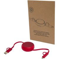 Alasia 100 cm 5in1 Kabel aus recyceltem Kunststoff und Aluminium einziehbar für Datenübertragung und mit 45W Schnellladung