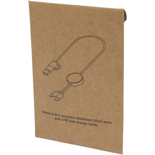 Alasia 30 cm 5-in-1 Kabel aus recyceltem Kunststoff für Datenübertragung und 27W Schnellladung