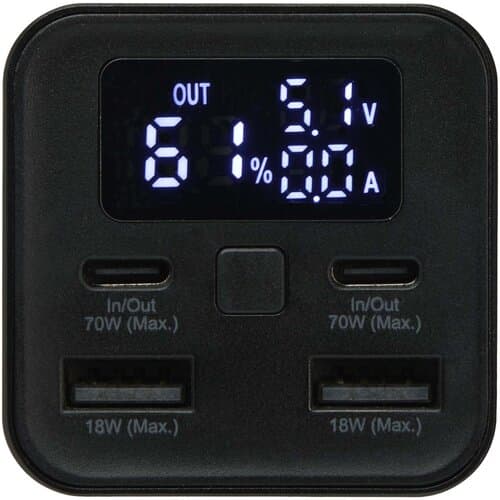 Acamar 70 W 20.000 mAh Laptop Powerbank aus recyceltem Aluminium