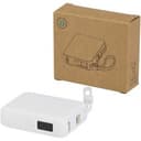 Acrux 35 W 10.000 mAh Tablet Powerbank mit integriertem Typ-C-Kabel aus recyceltem Kunststoff