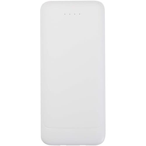 Adhil 10 W 10.000 mAh Powerbank aus recyceltem Kunststoff mit 2 integrierten Kabeln