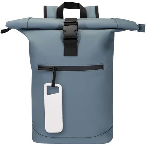 Alkes 12 W 5.000 mAh wasserfeste Powerbank aus recyceltem Kunststoff mit Karabinerhaken