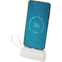Alnair 10 W 5000 mAh Typ C Powerbank aus recyceltem Kunststoff mit integriertem Klappständer und 2 in 1 Kabel
