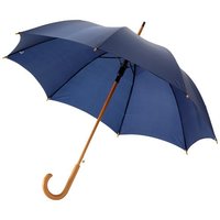 Kyle 23" Automatikregenschirm mit Holzstange und -griff