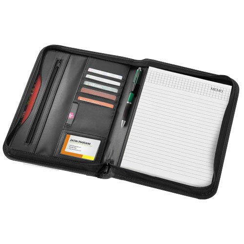 Ebony A4 Reißverschlussmappe