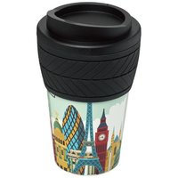 BriteAmericano 350 ml Isolierbecher mit Schutzring ReifenDesign
