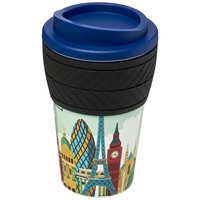 Brite-Americano® 350 ml Isolierbecher mit Schutzring Reifen-Design
