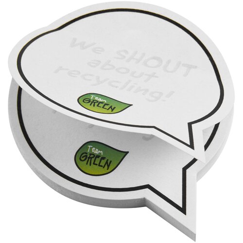 Sticky-Mate® sprechblasenförmige recycelte Haftnotizen