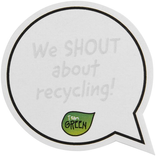Sticky-Mate® sprechblasenförmige recycelte Haftnotizen