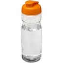 H2O Active® Base Tritan™ 650 ml Sportflasche mit Klappdeckel in transparent klar  /  orange