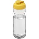 H2O Active® Base Tritan™ 650 ml Sportflasche mit Klappdeckel in transparent klar  /  gelb