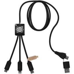 SCX.design C45 5-in-1 rPET-Ladekabel mit Datentransfer – Bild 1