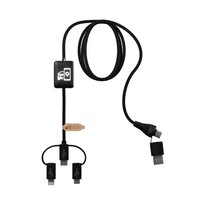 SCXdesign C48 CarPlay 5in1 Ladekabel mit Leuchtlogo