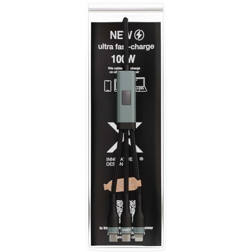 SCX.design C53 100W ultraschnelles 5-in-1 Ladekabel aus rPET