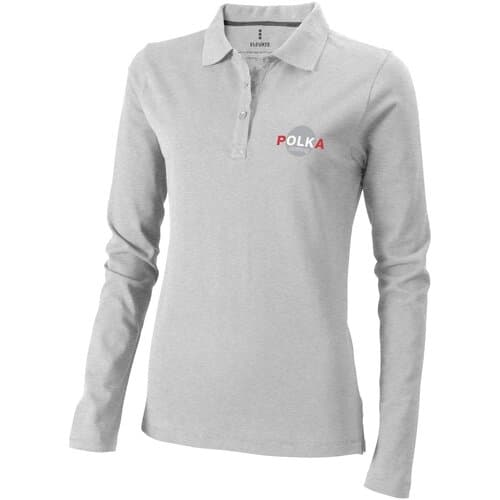 Calgary 200 g/m² Langarm Poloshirt für Damen