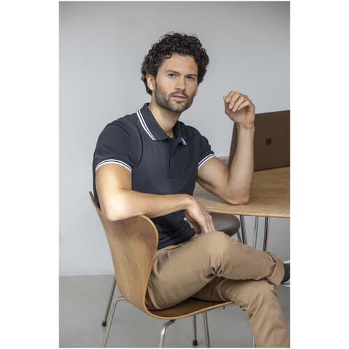 Amarago 200 g/m² Polo mit abgesetztem Rand für Herren
