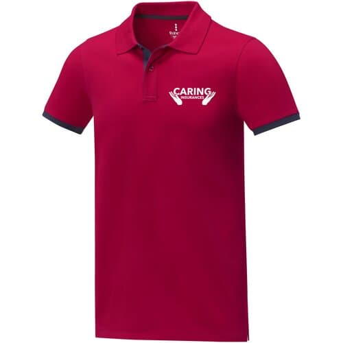 Morgan 200 g/m² Polo für Herren, zweifarbig