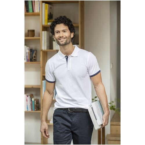 Morgan 200 g/m² Polo für Herren, zweifarbig