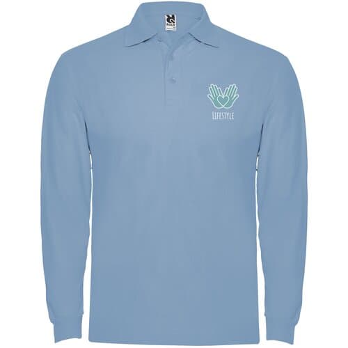 Estrella 220 g/m² Langarm Poloshirt für Herren