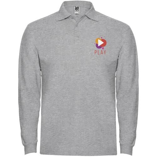 Estrella 220 g/m² Langarm Poloshirt für Herren