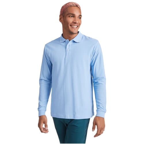 Estrella 220 g/m² Langarm Poloshirt für Herren