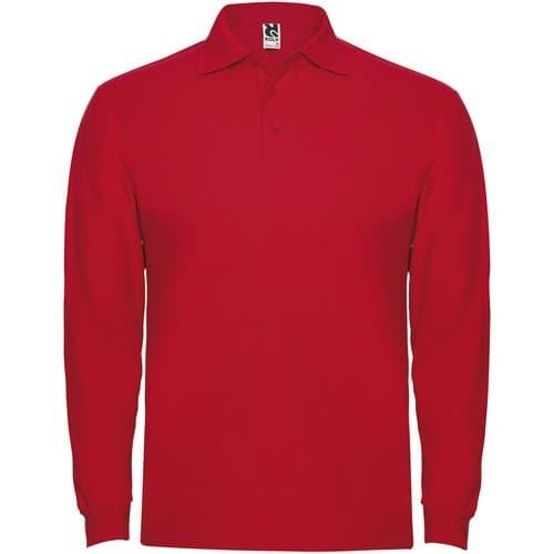 Estrella 220 g/m² Langarm Poloshirt für Herren