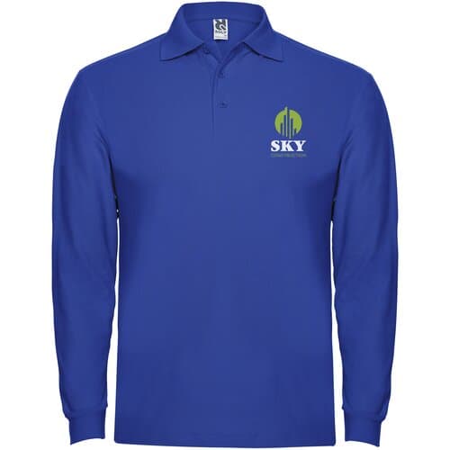 Estrella 220 g/m² Langarm Poloshirt für Herren