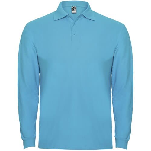 Estrella 220 g/m² Langarm Poloshirt für Herren