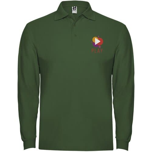 Estrella 220 g/m² Langarm Poloshirt für Herren