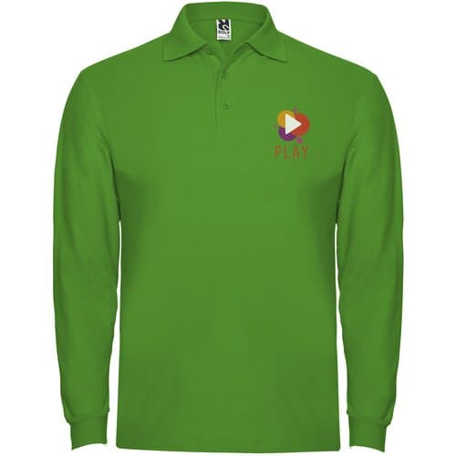 Estrella 220 g/m² Langarm Poloshirt für Herren